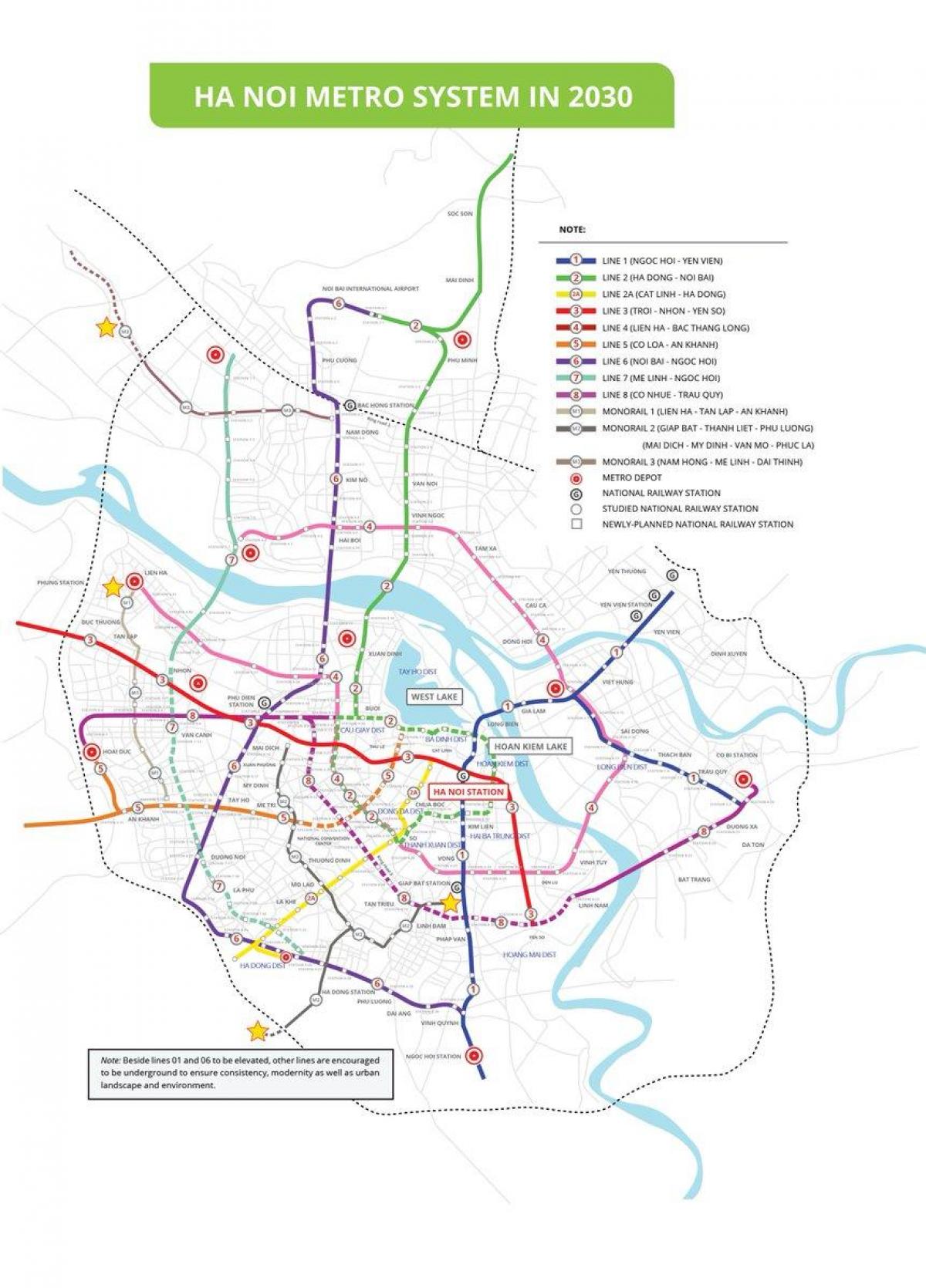 რუკა hanoi მეტრო