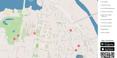 რუკა hanoi ქუჩის საკვები
